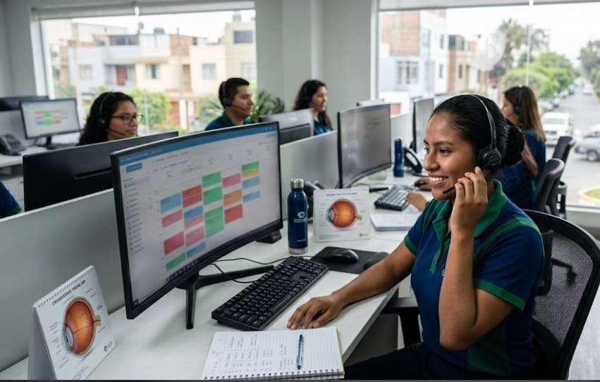Ejecutivo de Call Center con experiencia en ventas ​Clínica de Ojos Futuro Visión